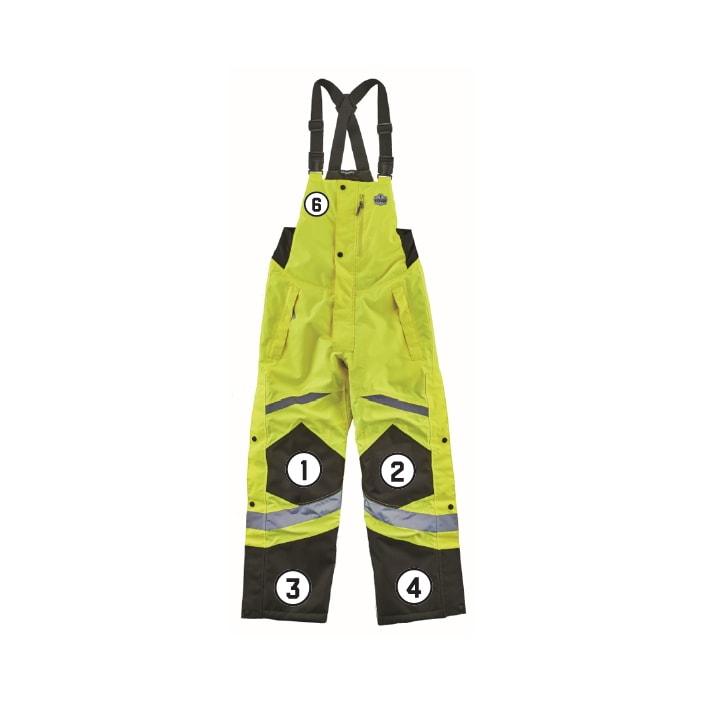 GloWear 8928 Hi-Vis Insulated Bibs - Class E
