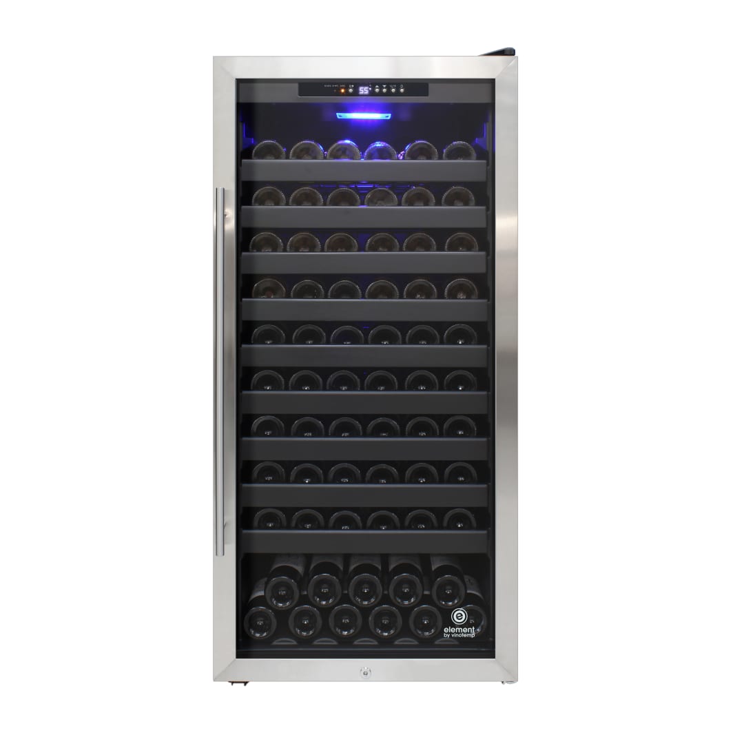 EL-100SBB - 114 Wine Cooler Glass Door Commercial Grade