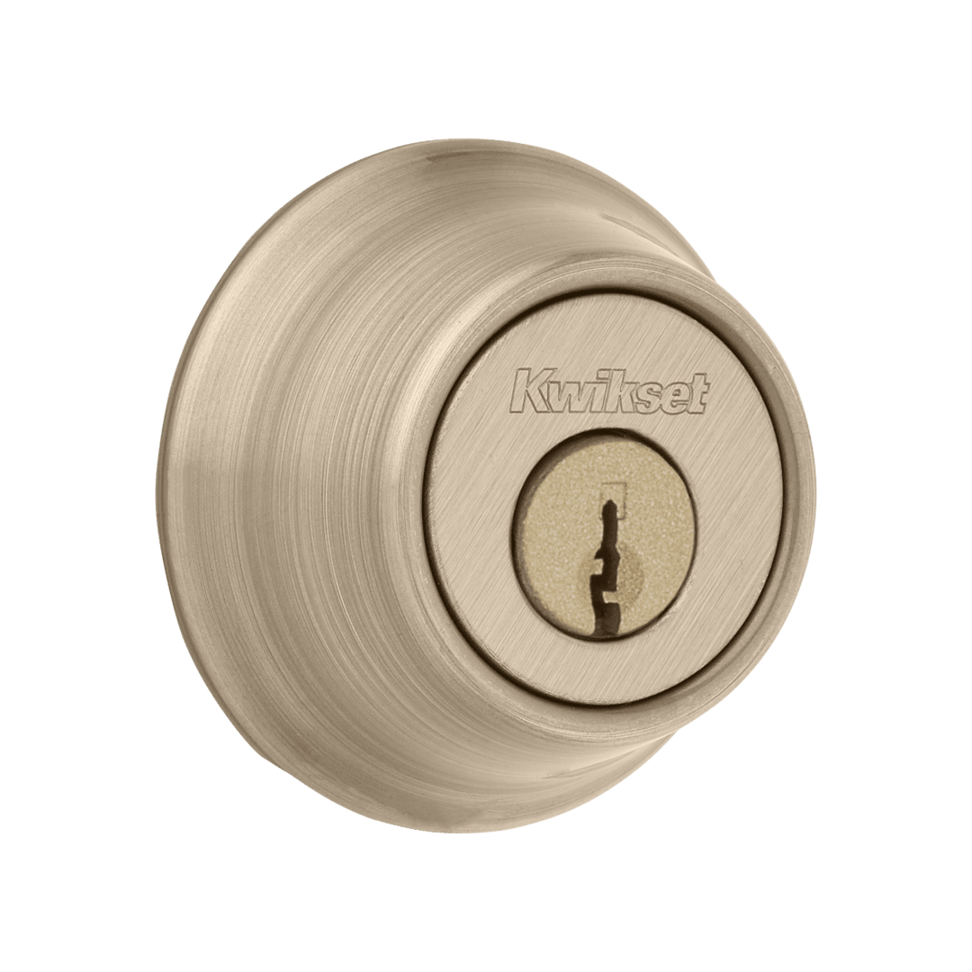 665 Double Cylinder Deadbolt in Antique Brass