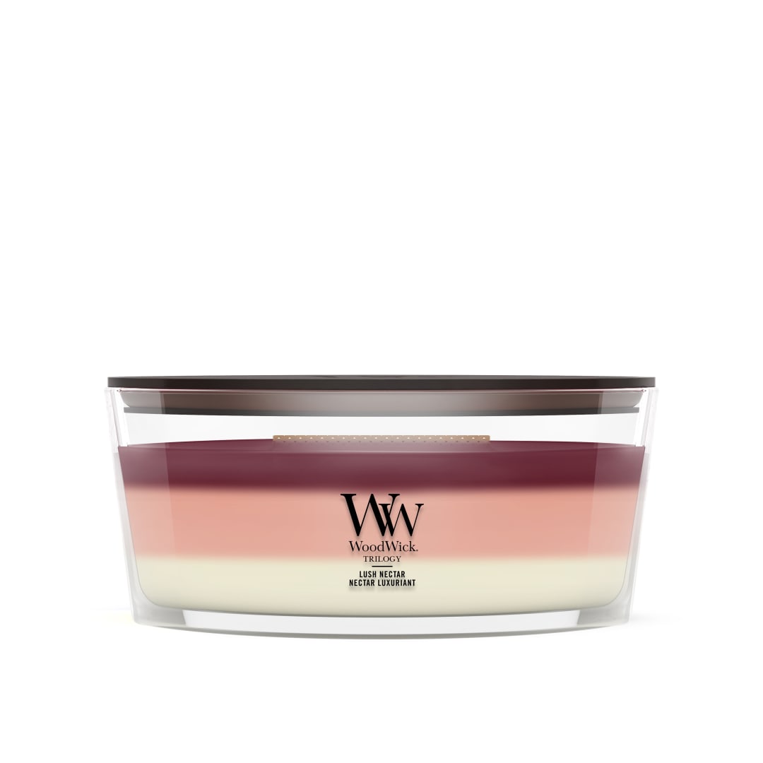 WoodWick Vela perfumada | Vela elíptica | Lush Nectar | Regalos perfectos para mujeres