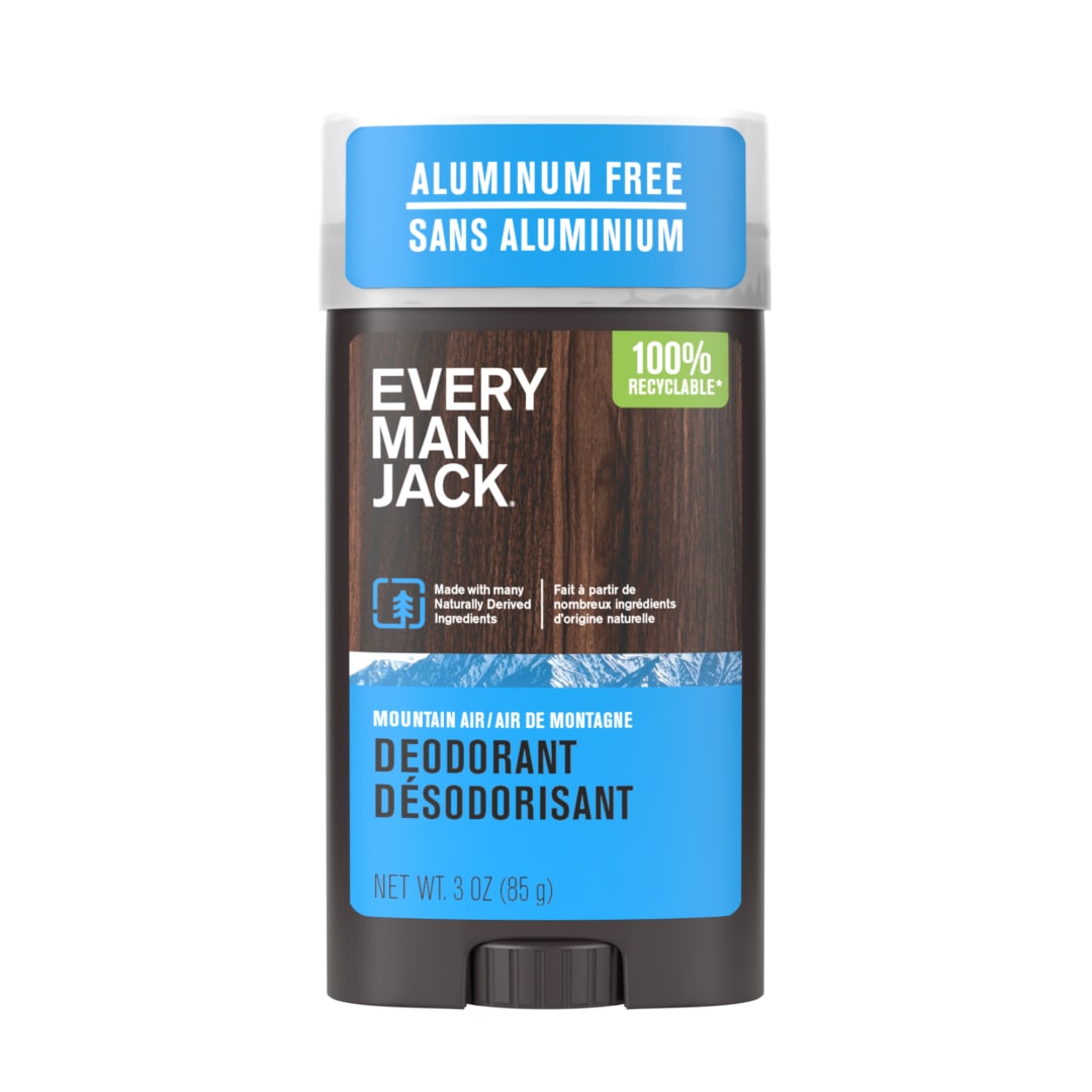 Every Man Jack Mountain Air Aluminum-Free Deodorant for Men, Naturally Derived, 85g