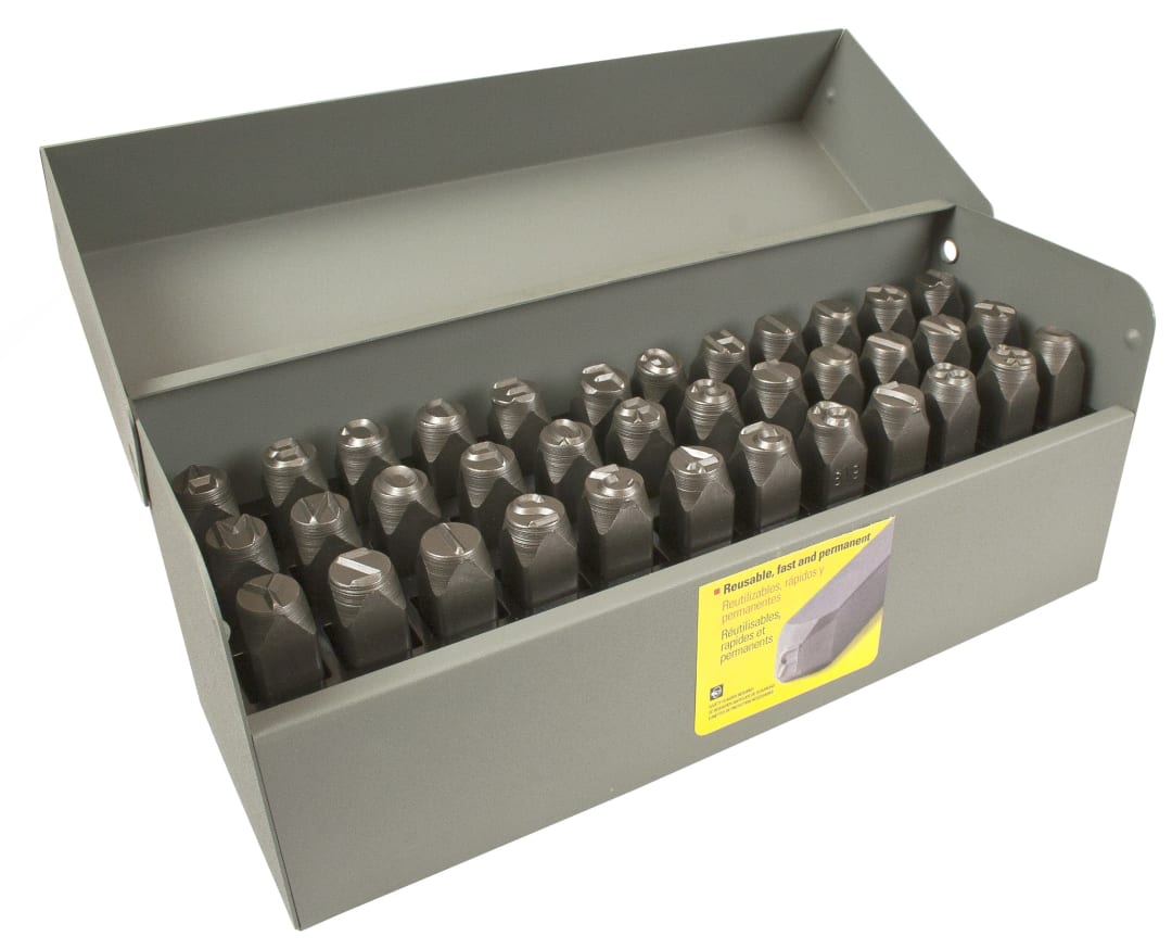 Stamp Set-3/4" Letter/Number Heavy Duty 36 Pieces