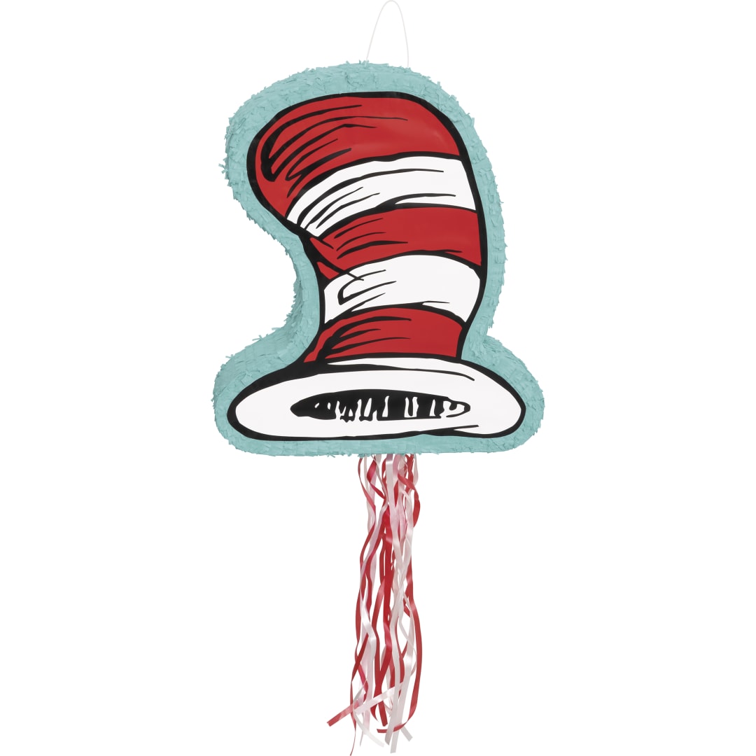 Cat in the Hat Hat-Shaped Drum Pull Piñata