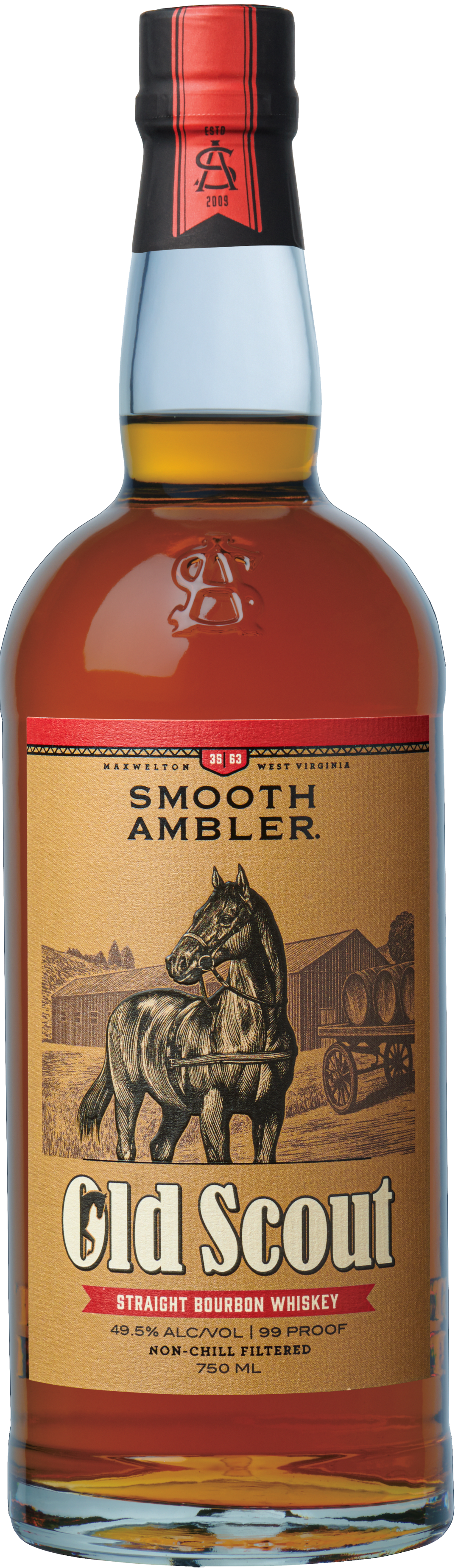 Smooth Ambler Old Scout Straight Bourbon, 750 ml Bottle, 99 Proof