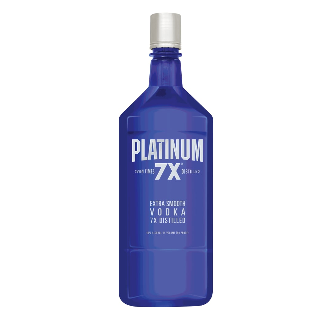 Platinum 7X Seven Times Distilled Extra Smooth Vodka with Stirrings Lemon Drop Cocktail Mix 1.75l 80 Proof