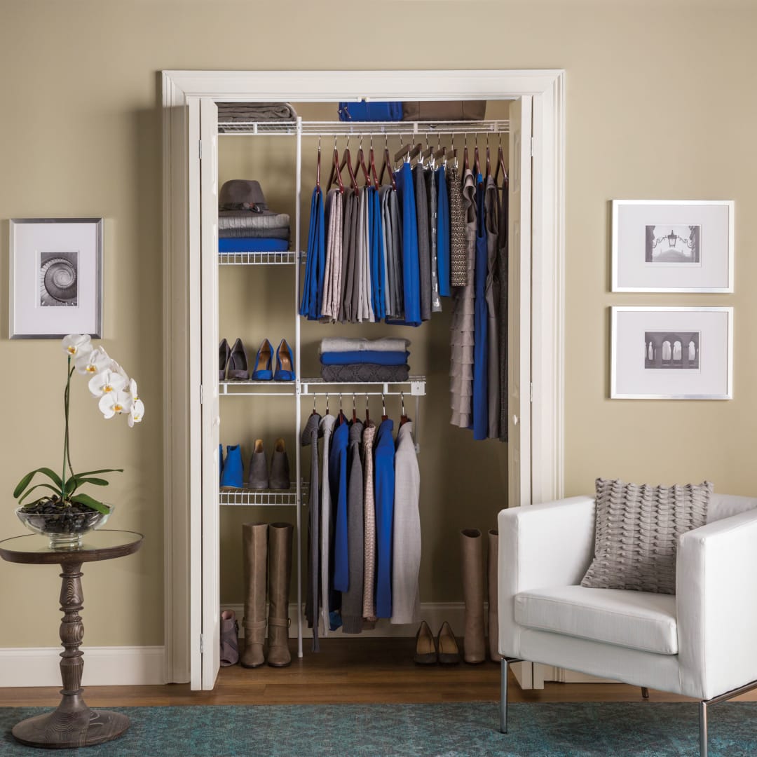 KIT 3-5' WARDROBE ORG -WHT