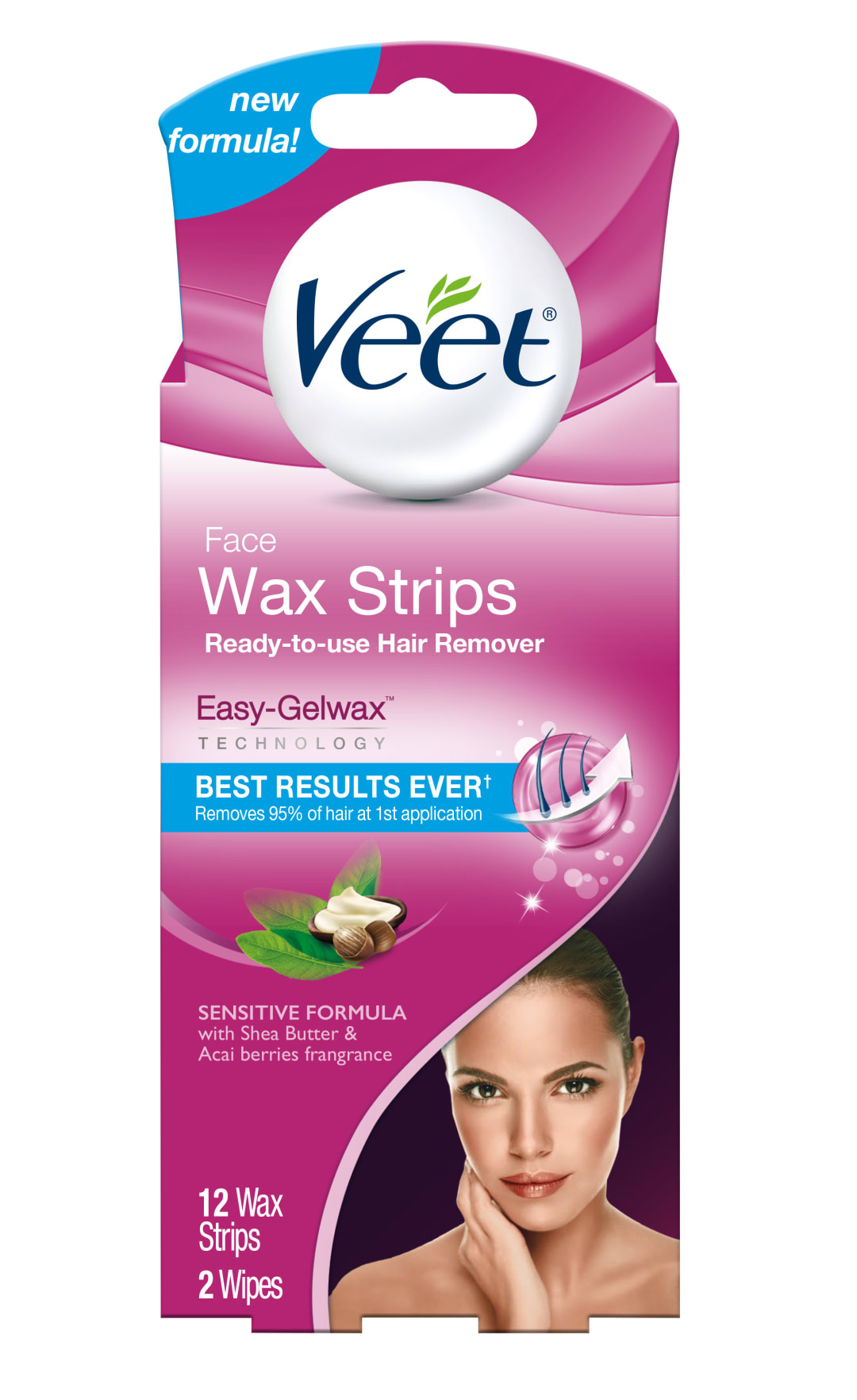 VEET® Facial Wax Strips 6/12 ct.