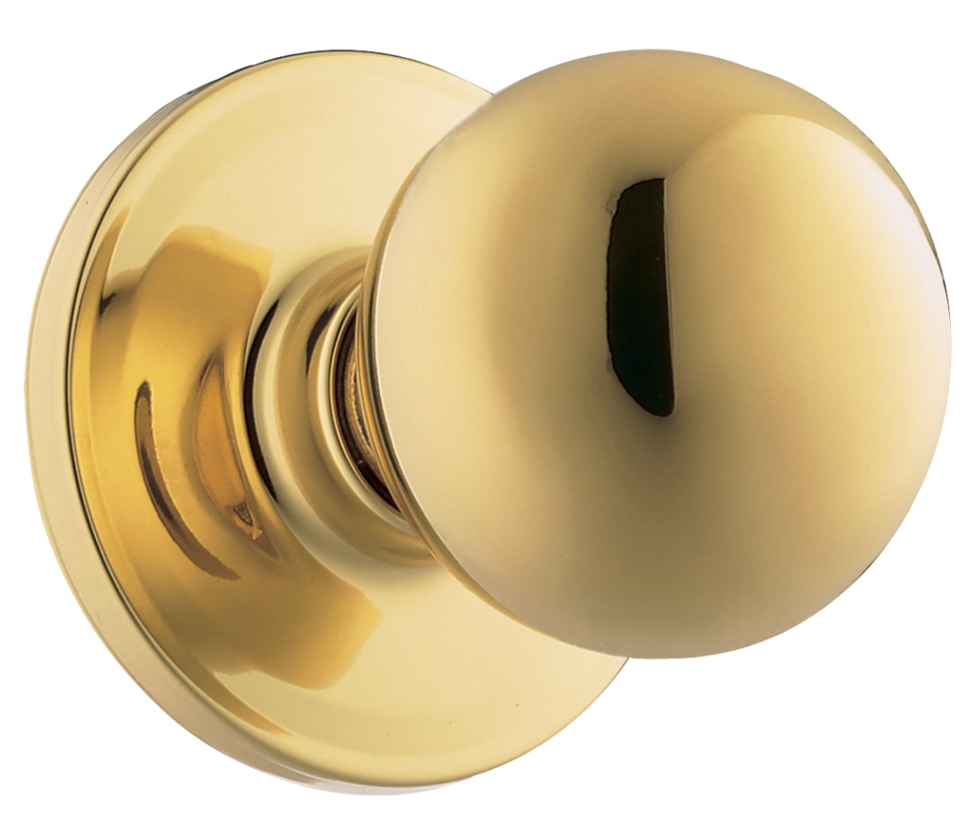 Yukon Hall/Closet Knob in Polished Brass