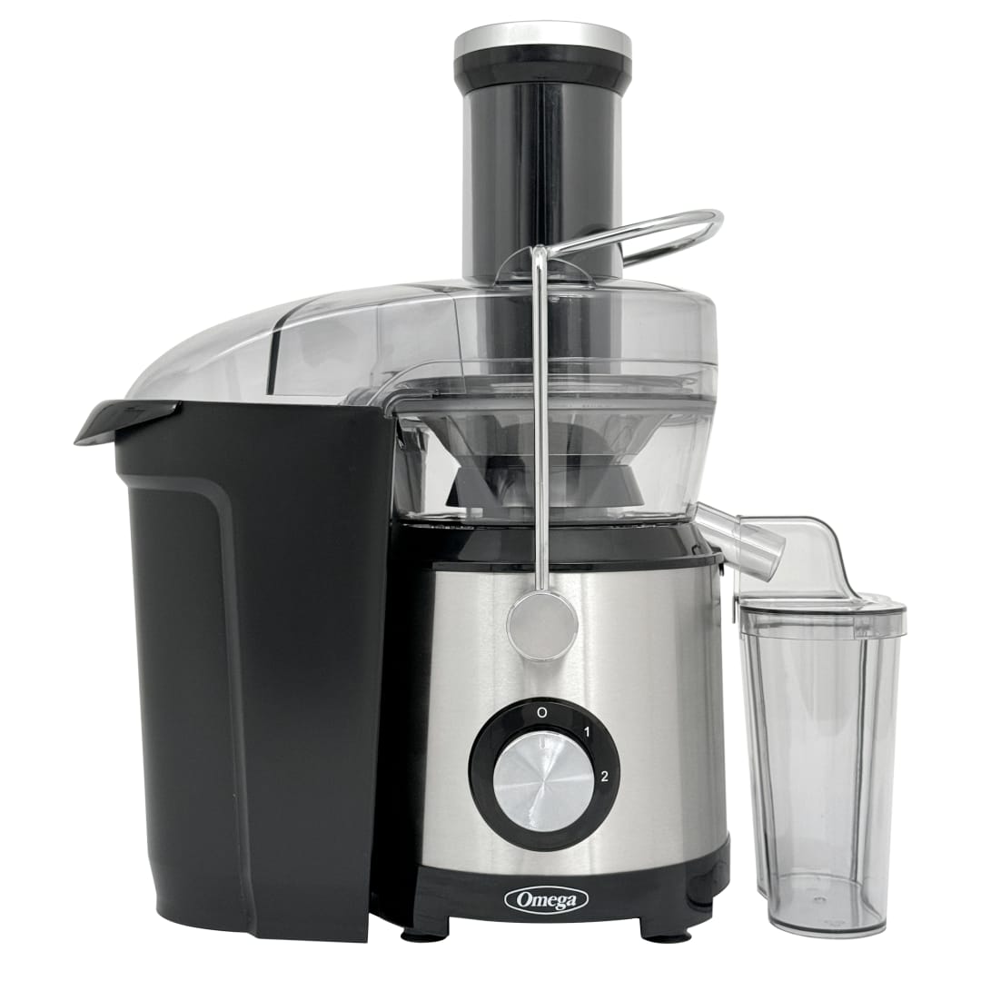 Omega High Speed Juicer with Large Chute, in Black (OMJCHSLCBK13)