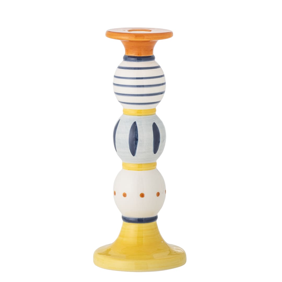 82061838 - Kairi Candle Holder, Multi, Stoneware STOCK: 78
