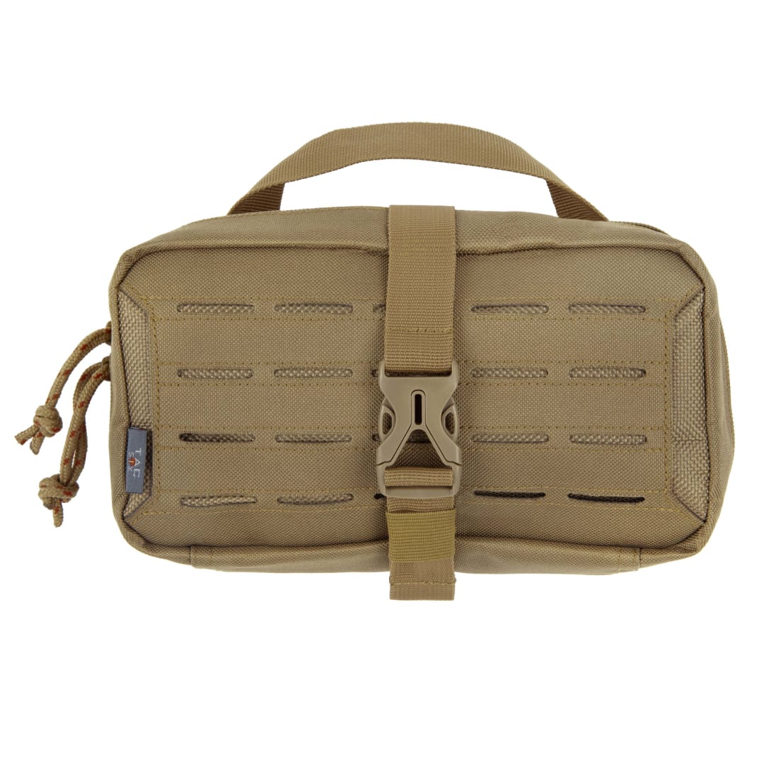 Tac-Six™ Detachment Tactical Accessory Pouch, Removable Back Panel, 9"L x 5"W, Coyote