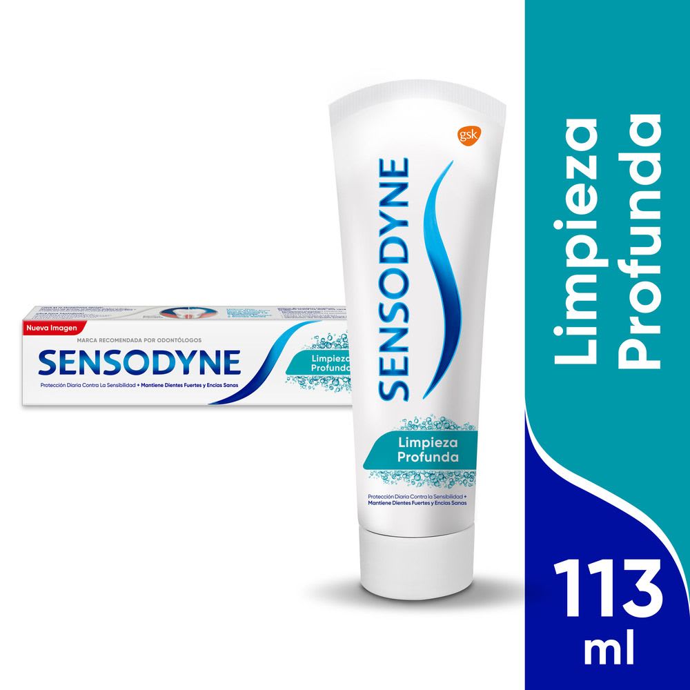 Sensodyne Pasta de Dientes Limpieza Profunda Uso Diário 113g