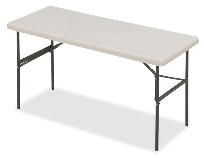 IndestrucTable® Classic Folding Table, Platinum Granite - 24" x 60"