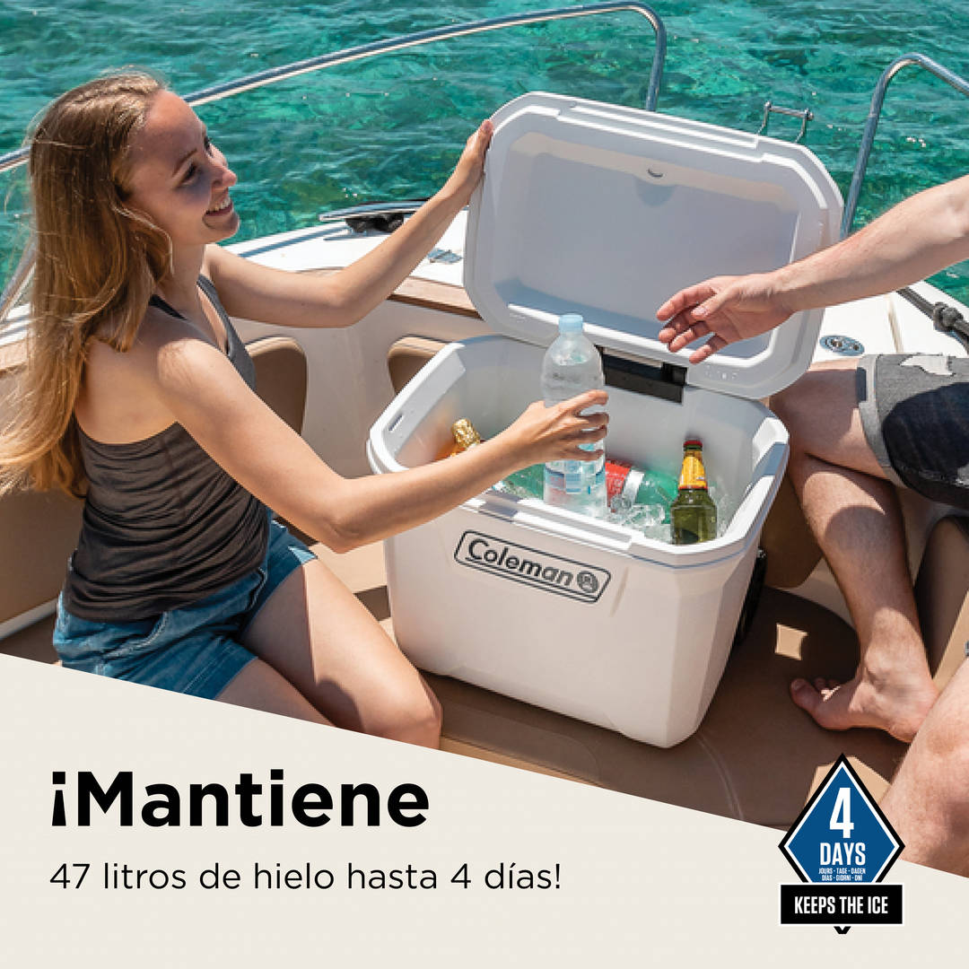 Coleman Nevera MARINE XTREME 50QT con ruedas (47 L).