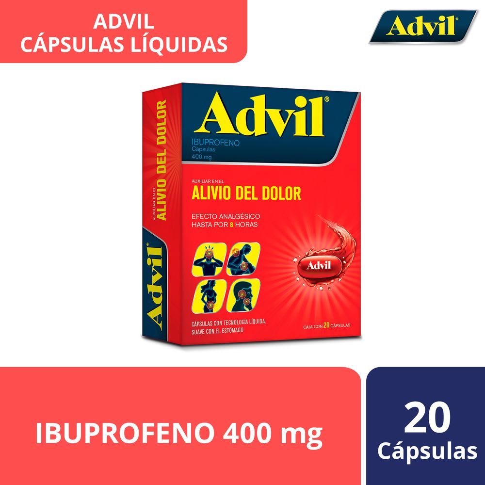 Advil Analgésico 400 mg  20 caps