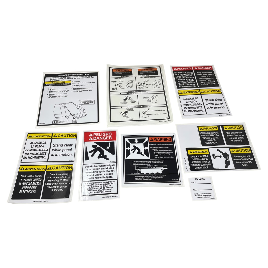 Wastebuilt® Replacement for Heil Decal Kit F5000