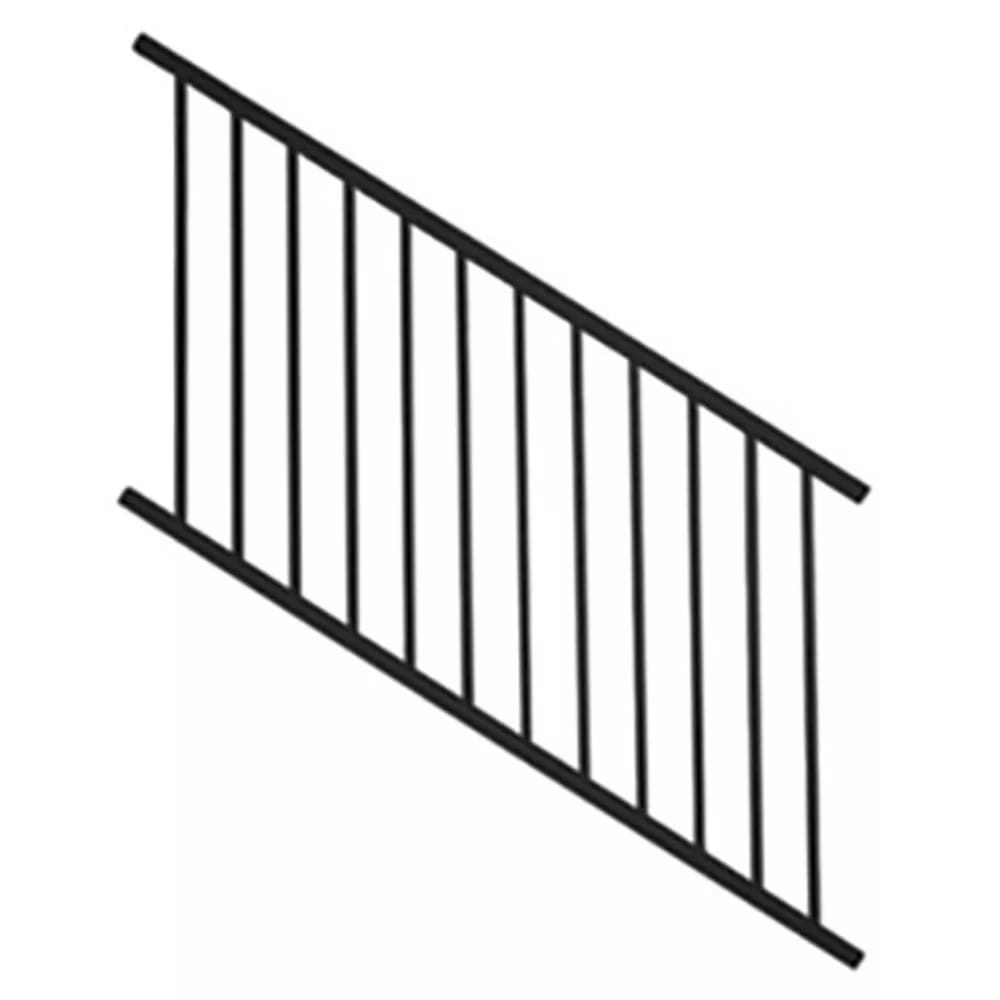 6-ft x 36-in Signature Mesh Railing Kit-Stair-Charcoal Black