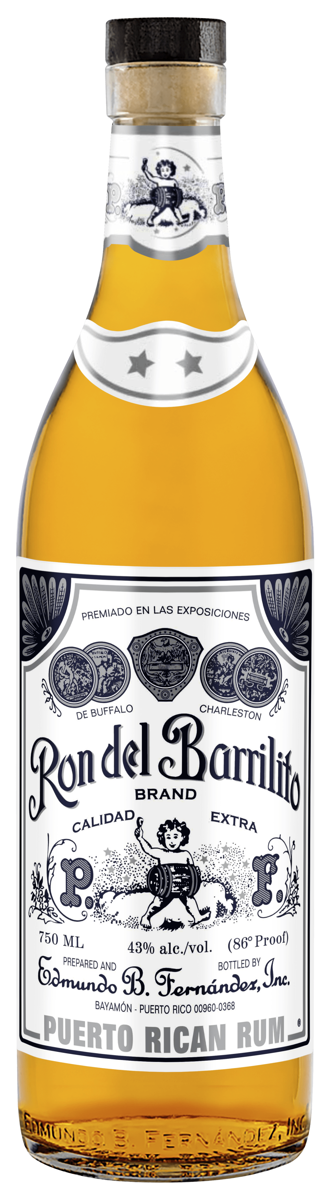 Ron Del Barrilito Two Star Rum 750ml