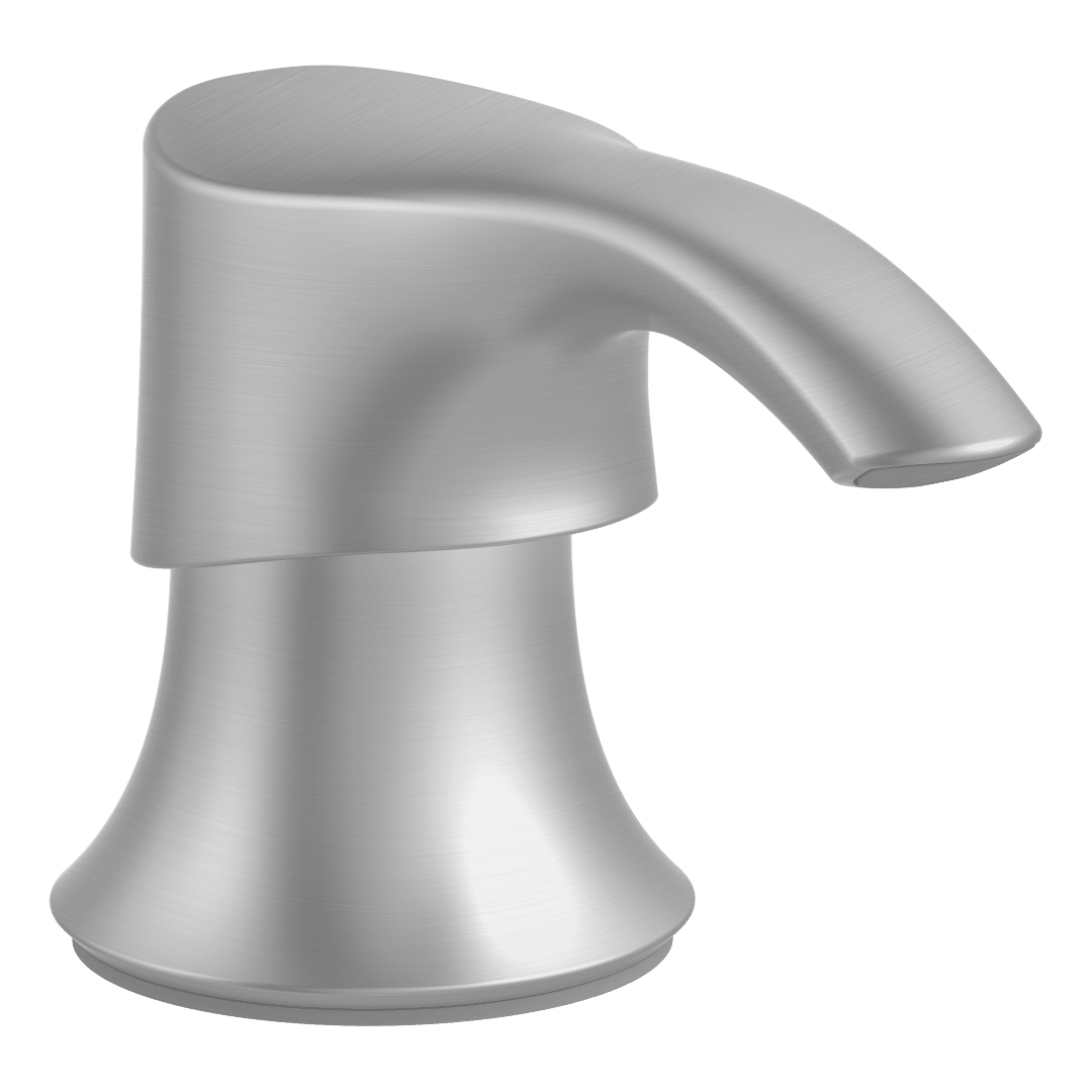 Pfister Transitional Round Soap Dispenser with SoloTilt™ in Stainless Steel