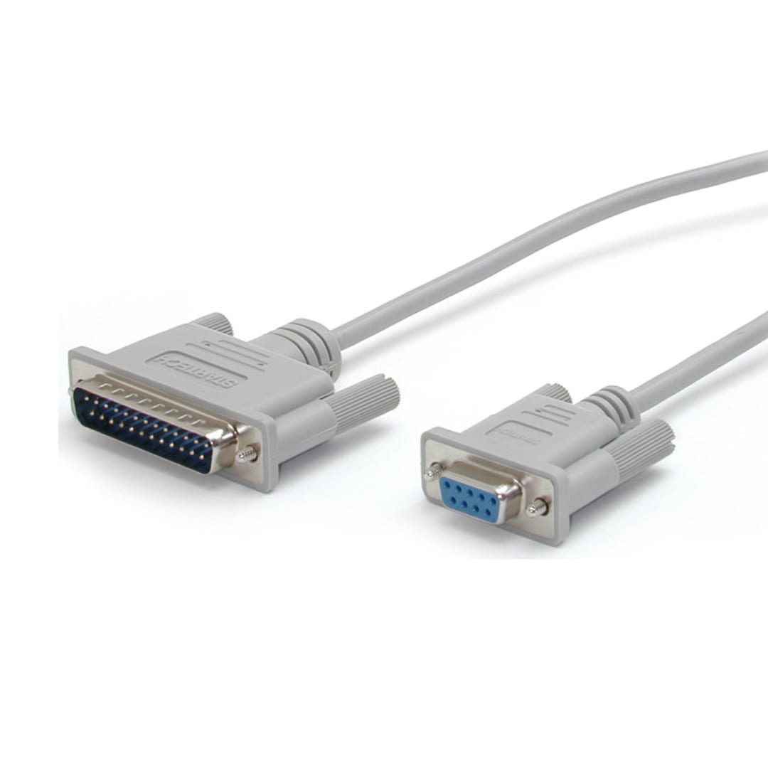 10 ft. AT Modem Cable DB9F-DB25M