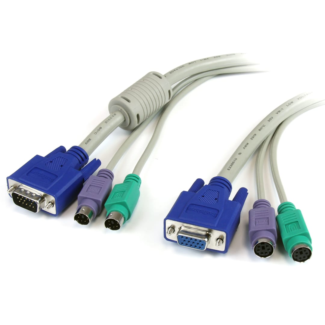 15 ft. PC99 3-in-1 KVM Extension Cable
