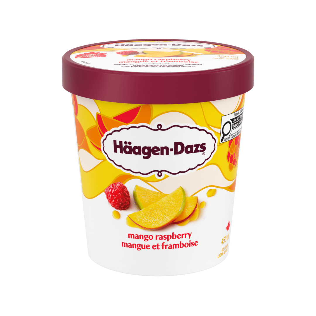Haagen-Dazs Mango Raspberry 8x450ml CA