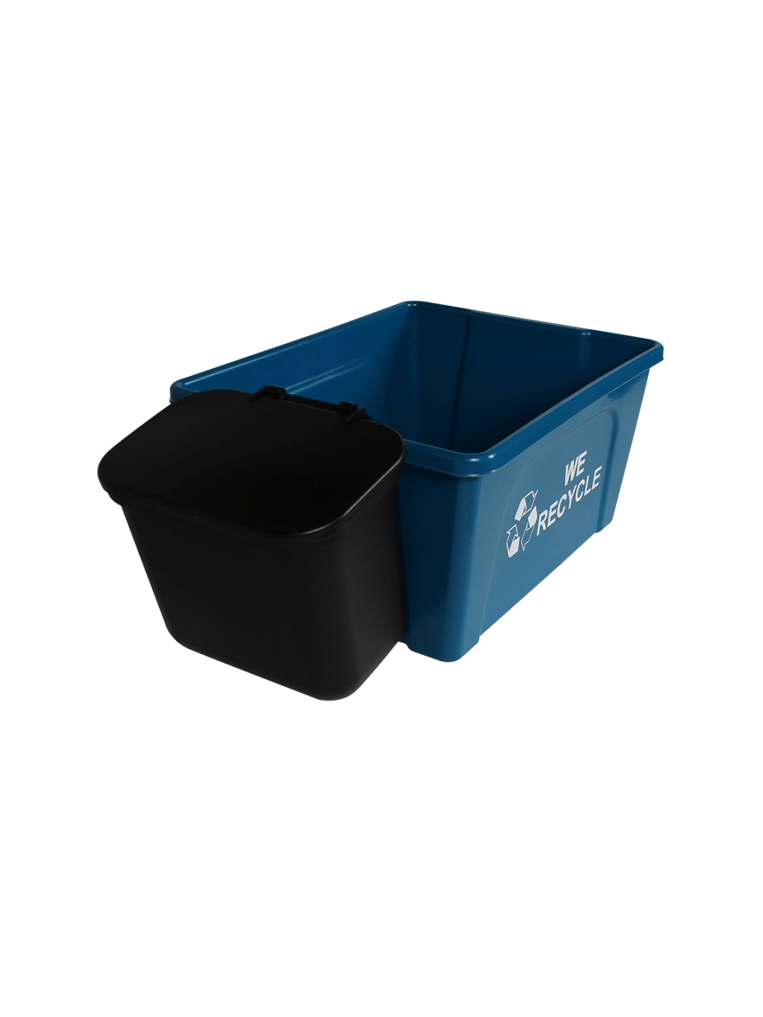  OFFICE COMBO - Double - Kit - Deskside - Mobius Loop-We Recycle - Solid Lift - Blue-Black