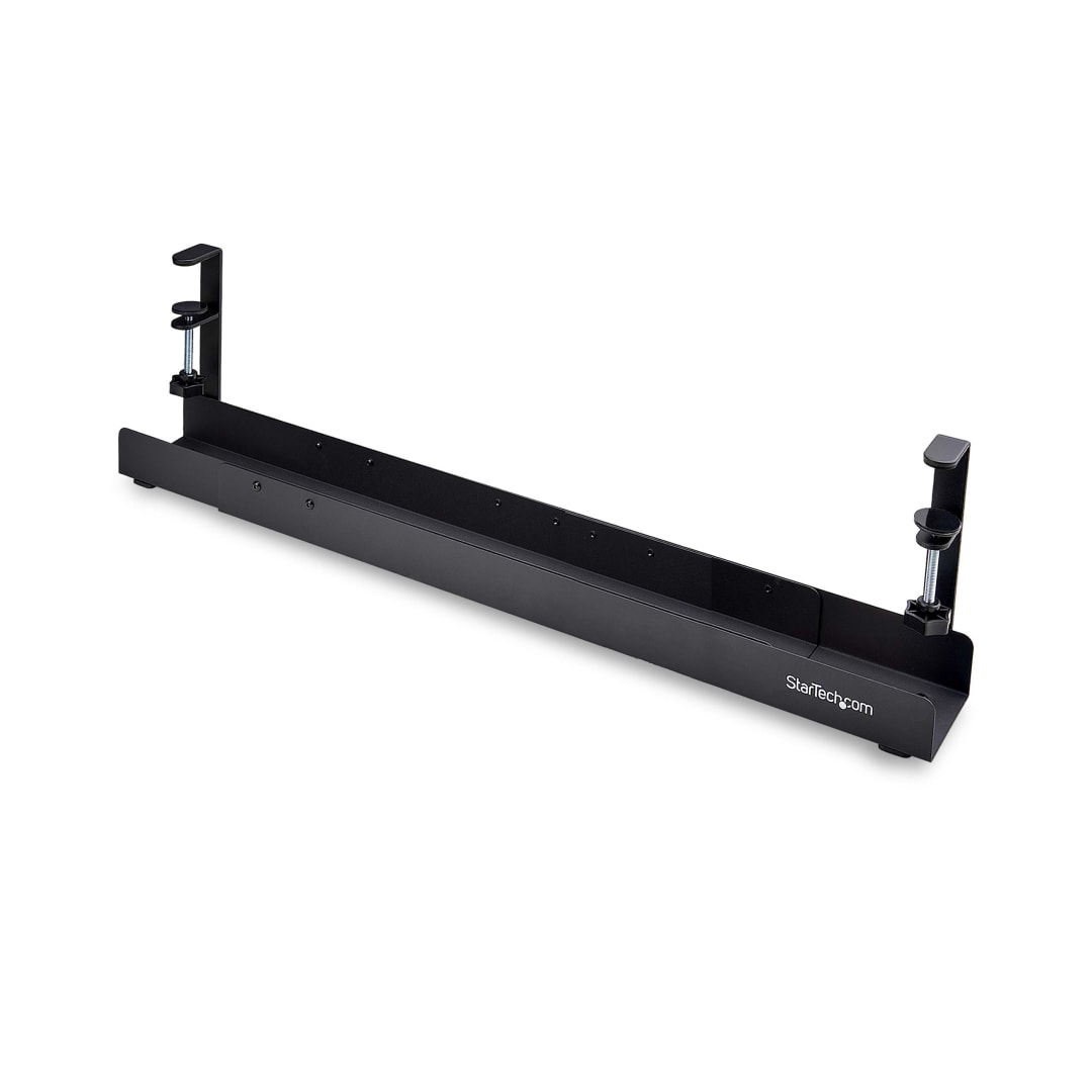 Under desk Cable Management Tray, Length adjustable, Metal,