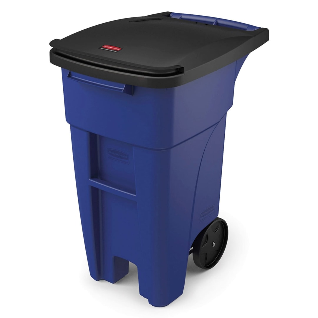 BRUTE® 32 Gal Rollout Container Blue