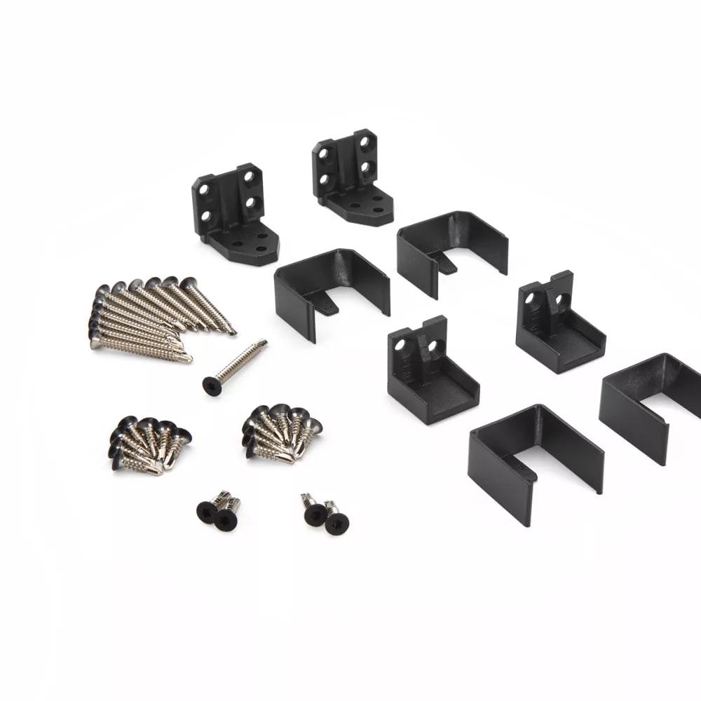 Trex® Select™ Aluminum Railing Horizontal Fixed Bracket in Charcoal Black - pack