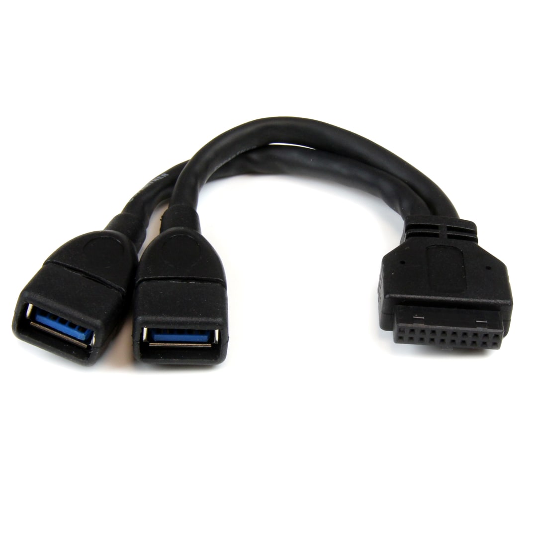 2 Port USB 3.0  Motherboard Header Adapter Cable