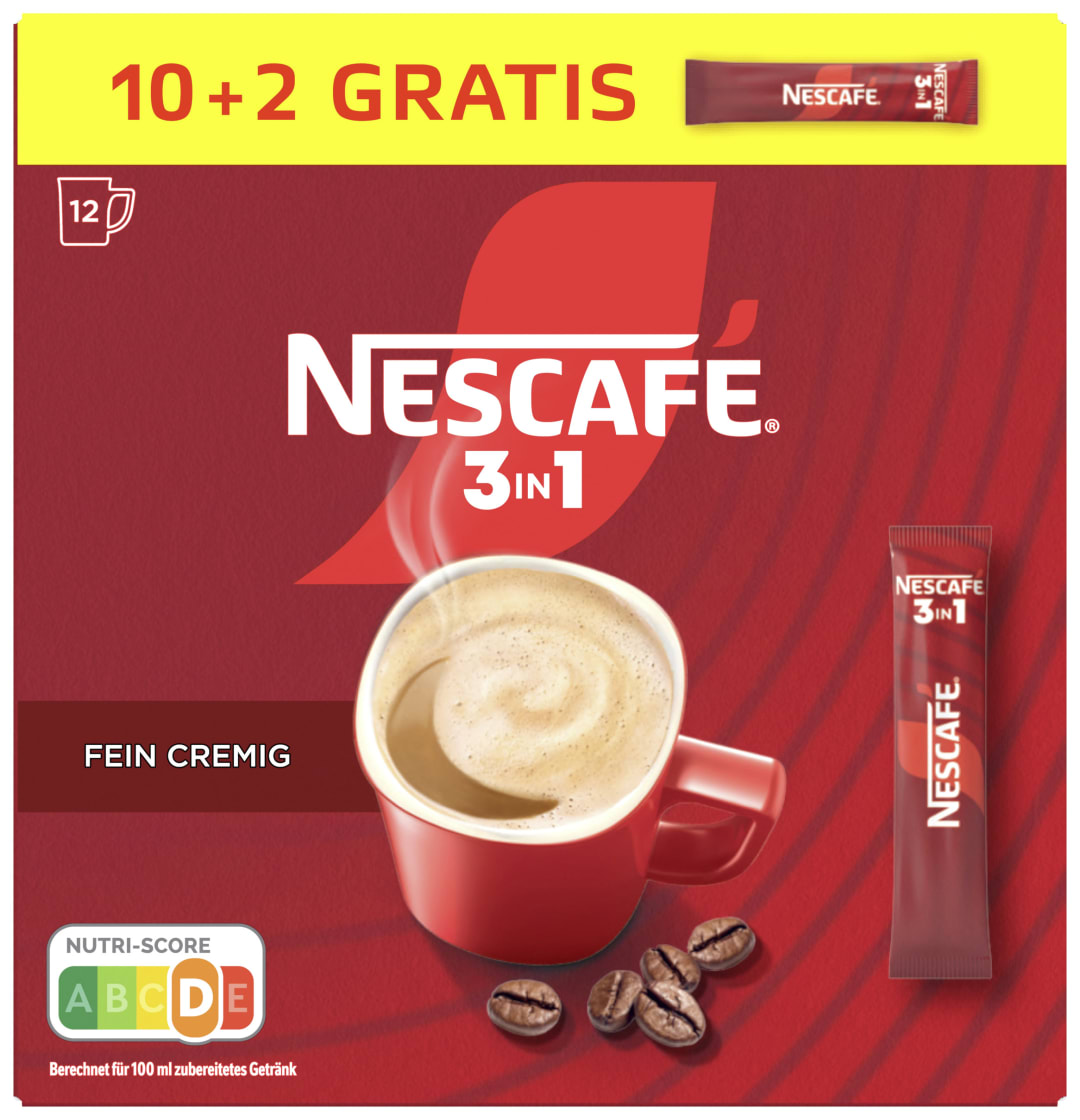 NESCAFE 3IN1 Sticks (12x16,5g) Promotion +2 Sticks