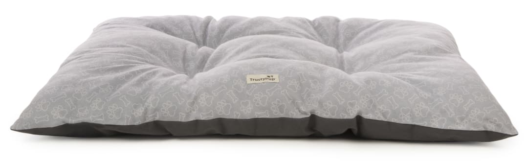 TrustyPup Pillow Dreamer Tufted Pillow Pet Bed - Gray, Large