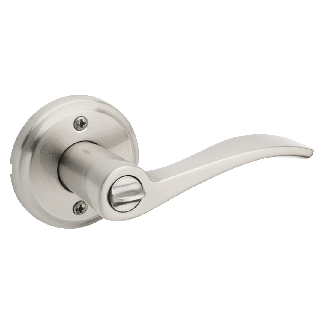 Sedona Keyed Entry Lever featuring SmartKey Security™ in Satin Nickel