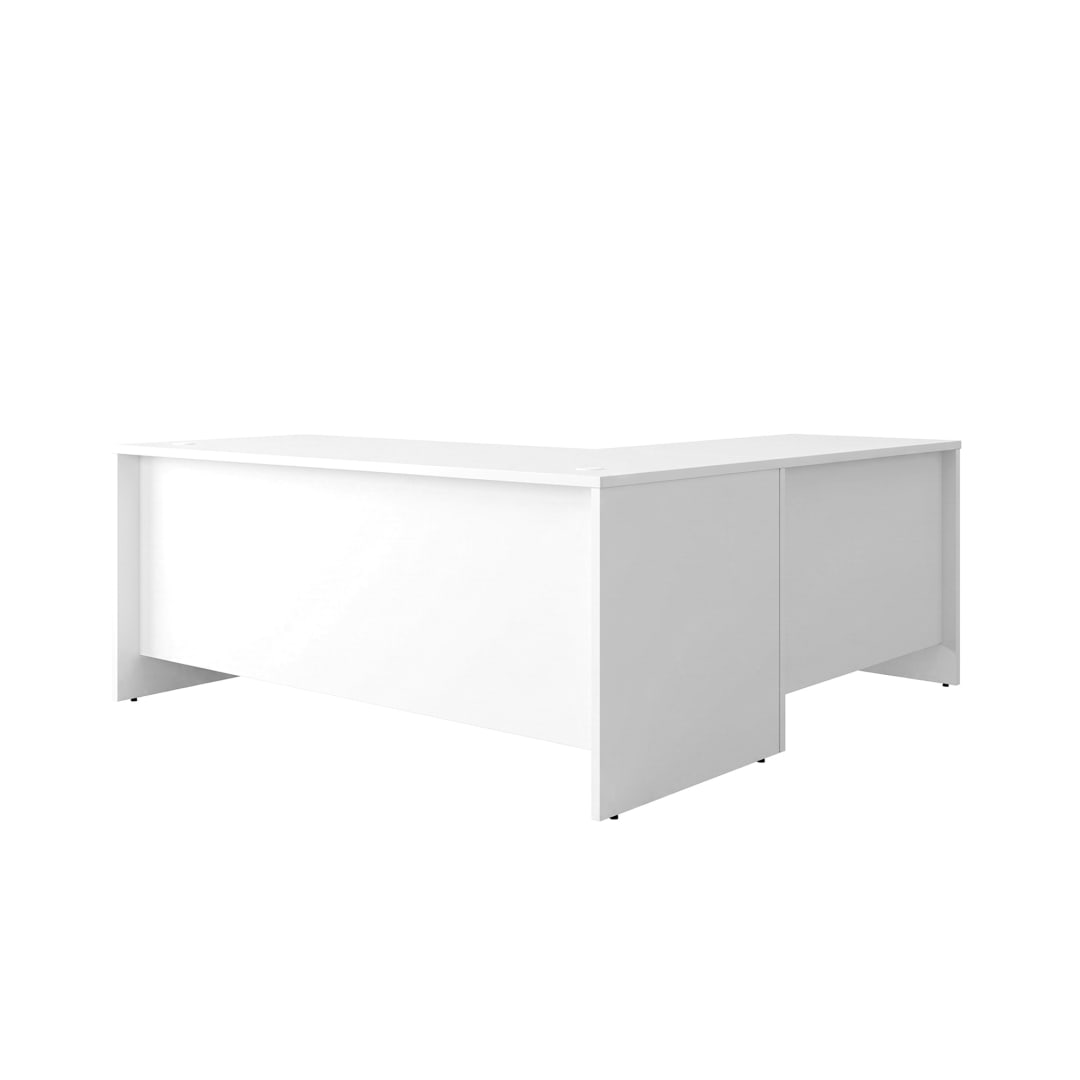 Cornerstone 71"W x 71"D Executive L-Desk, White