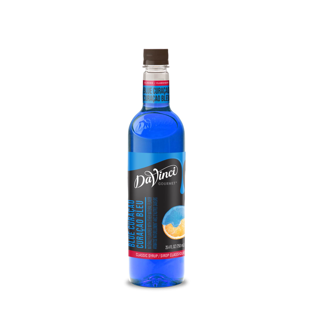 DaVinci Gourmet Blue Curacao Syrup, Plastic Bottle, 4 x 750 mL