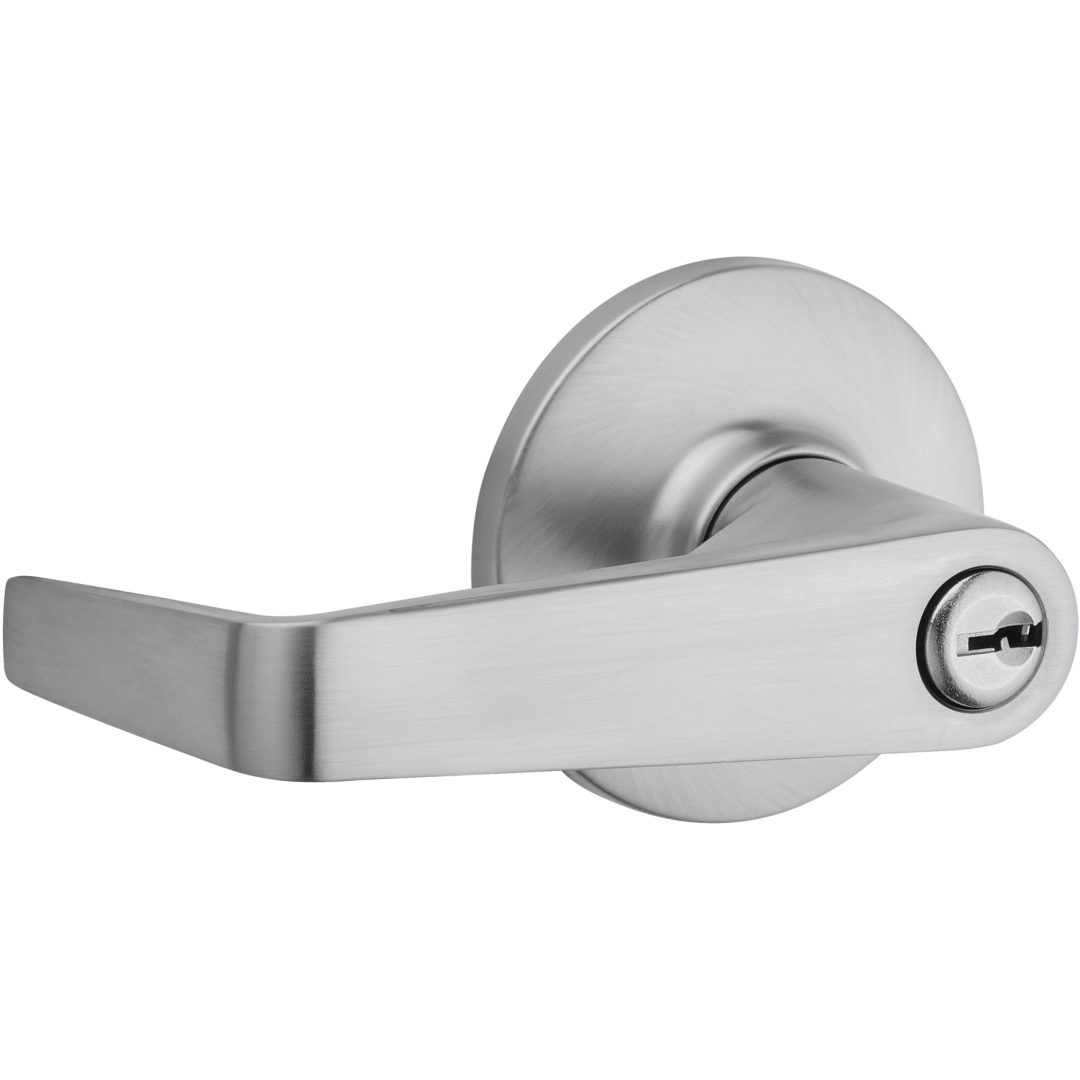 Carson Keyed Entry UL Lever in Satin Chrome