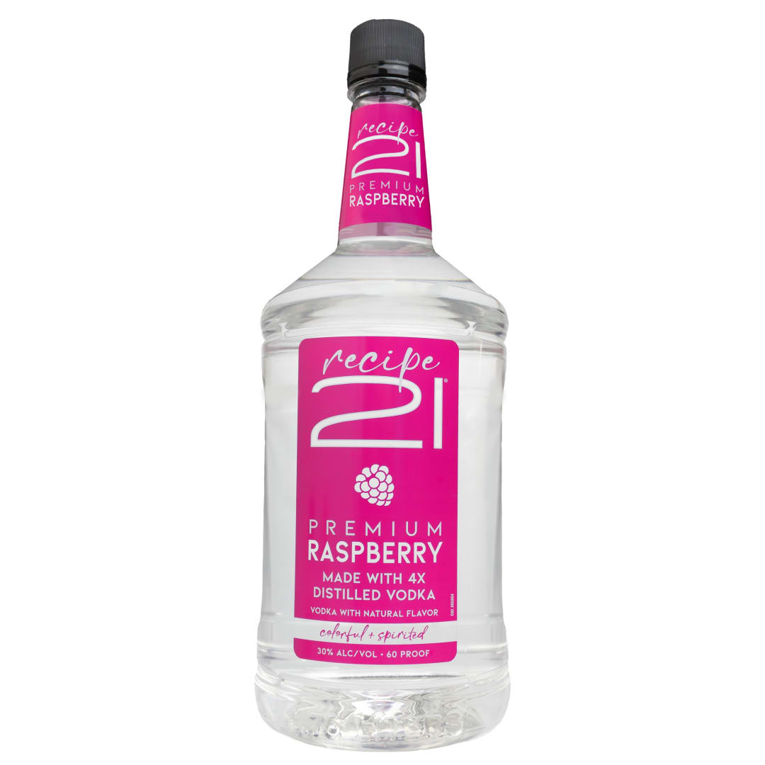 Recipe 21 Raspberry Vodka 1.75l 60 Proof
