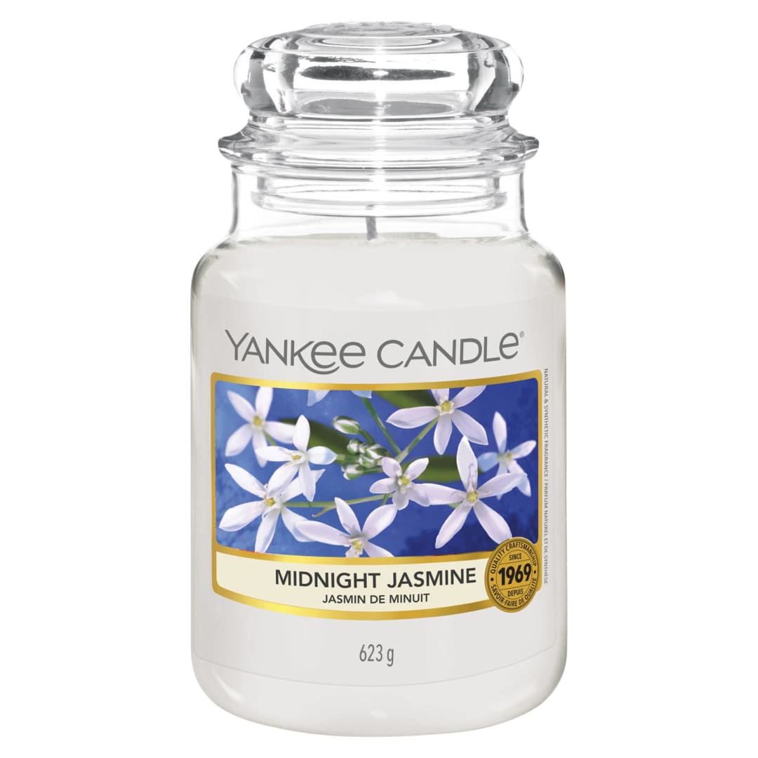 Yankee Candle® Scented Candle | Midnight Jasmine Large Jar Candle | Long Burning Candles: up to 150 Hours | Gifts for Women