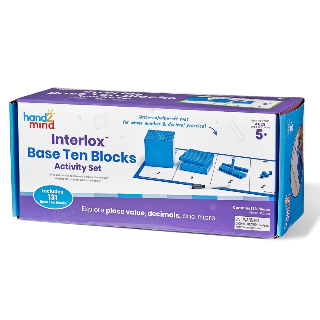 Interlox™ Base Ten Blocks Activity Set