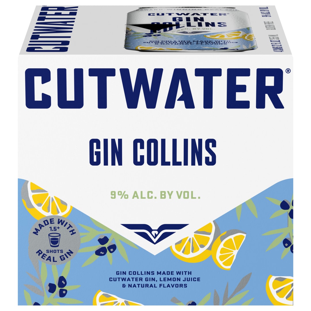 Cutwater Gin Collins 4 Pack 12 fl oz Cans