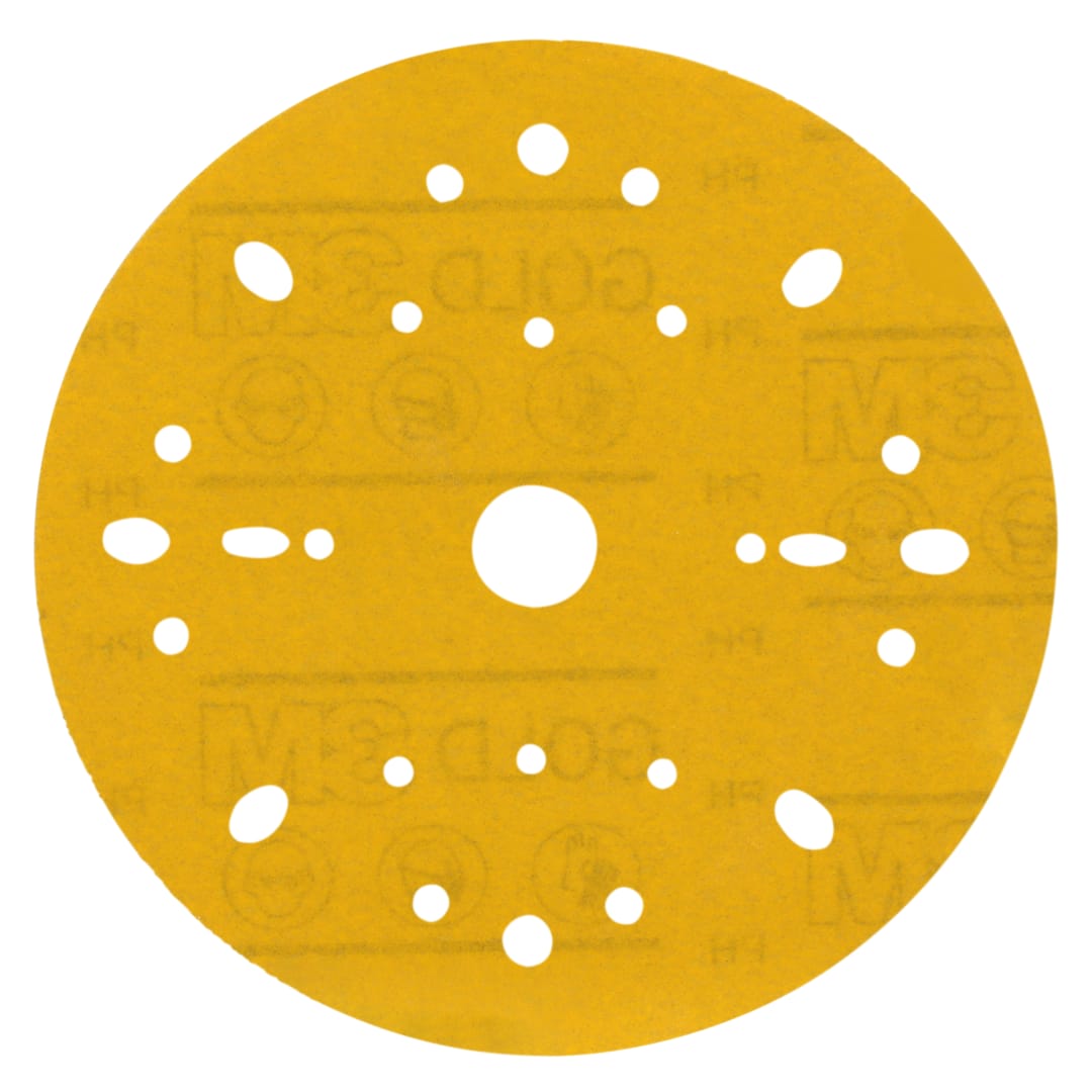 3M™ Hookit™ 288U Sarı Delikli Zımpara, 150 mm, Çok Delikli, 400, 9288