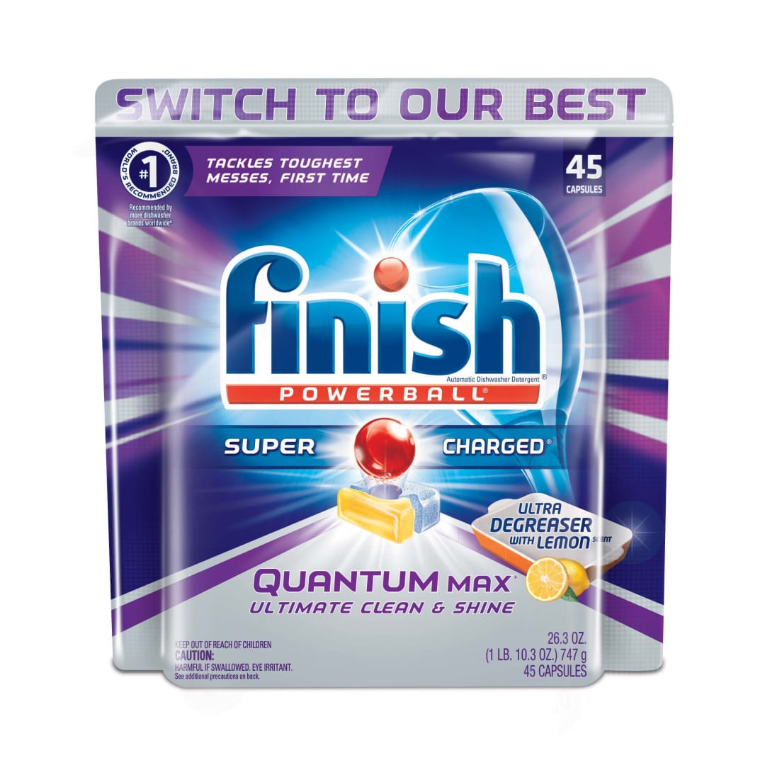 FINISH® QUANTUM MAX™ - Lemon Shine and Protect 5/45 ct.