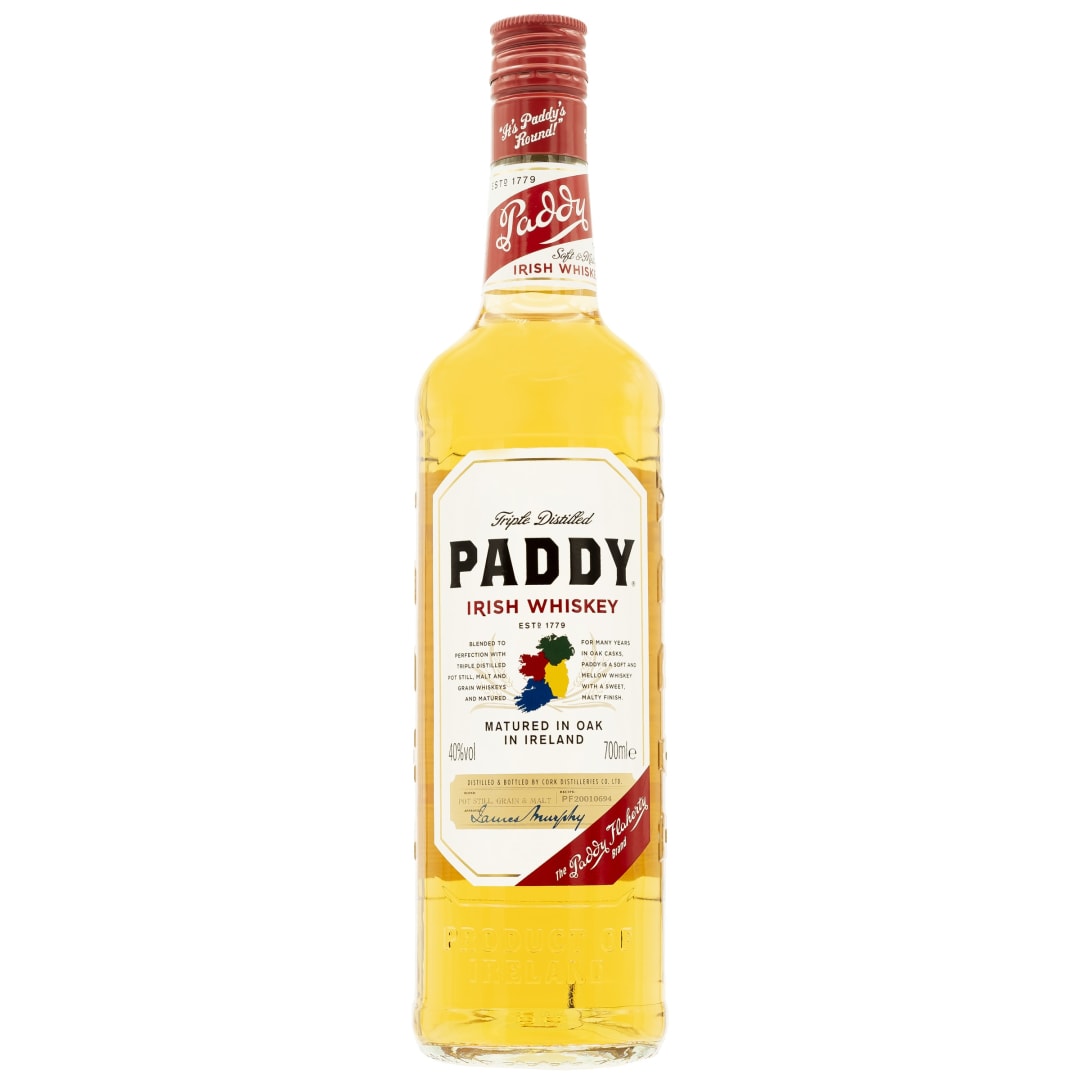 Paddy Irish Whiskey 700ml 80 Proof