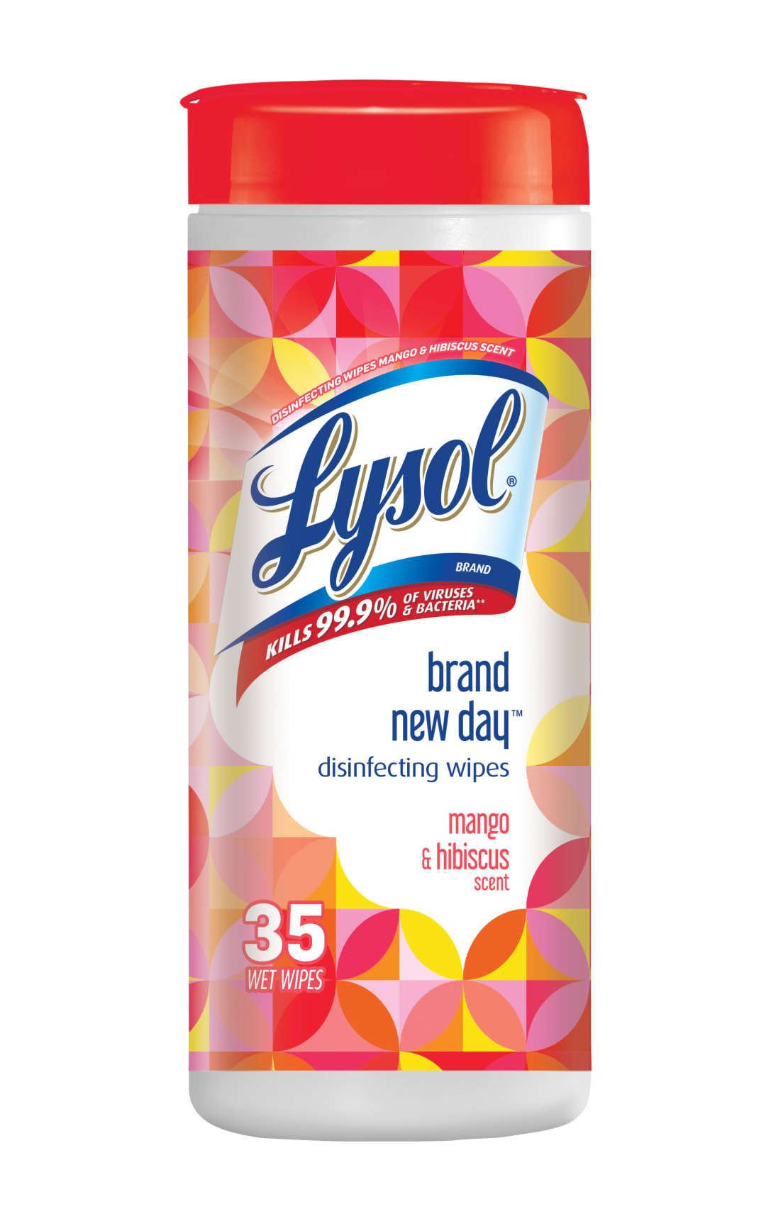 LYSOL® Disinfecting Wipes - Brand New Day™ Mango & Hibiscus Day 6/35 ct.