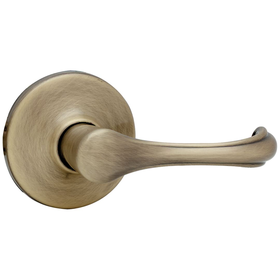 Dorian Hall/Closet Lever in Antique Brass