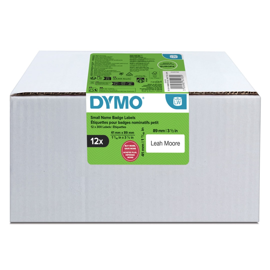 DY LW 41X89MM NB LBL 300CT FSC 12PK