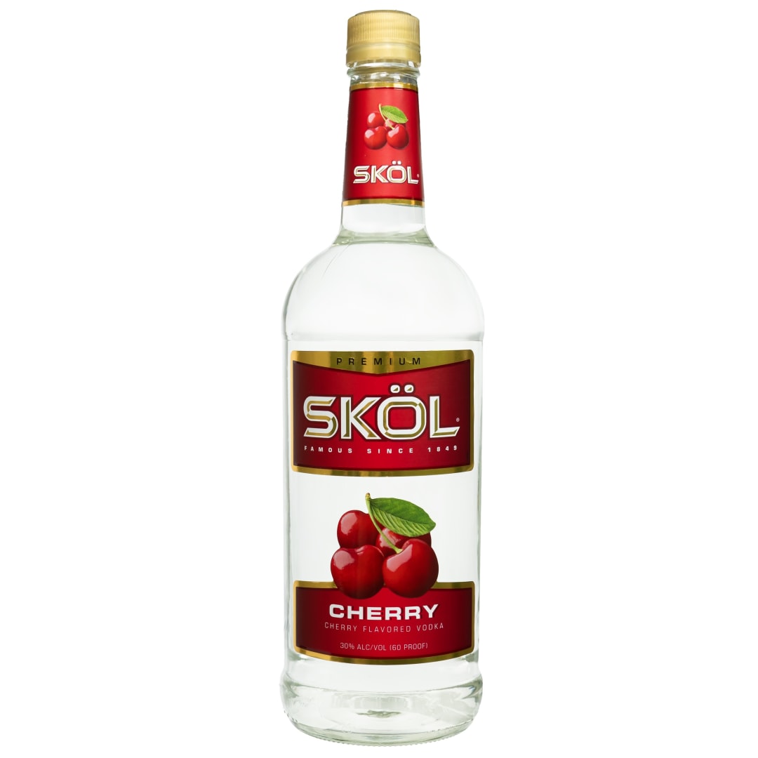 Skol Cherry Vodka 1l 60 Proof