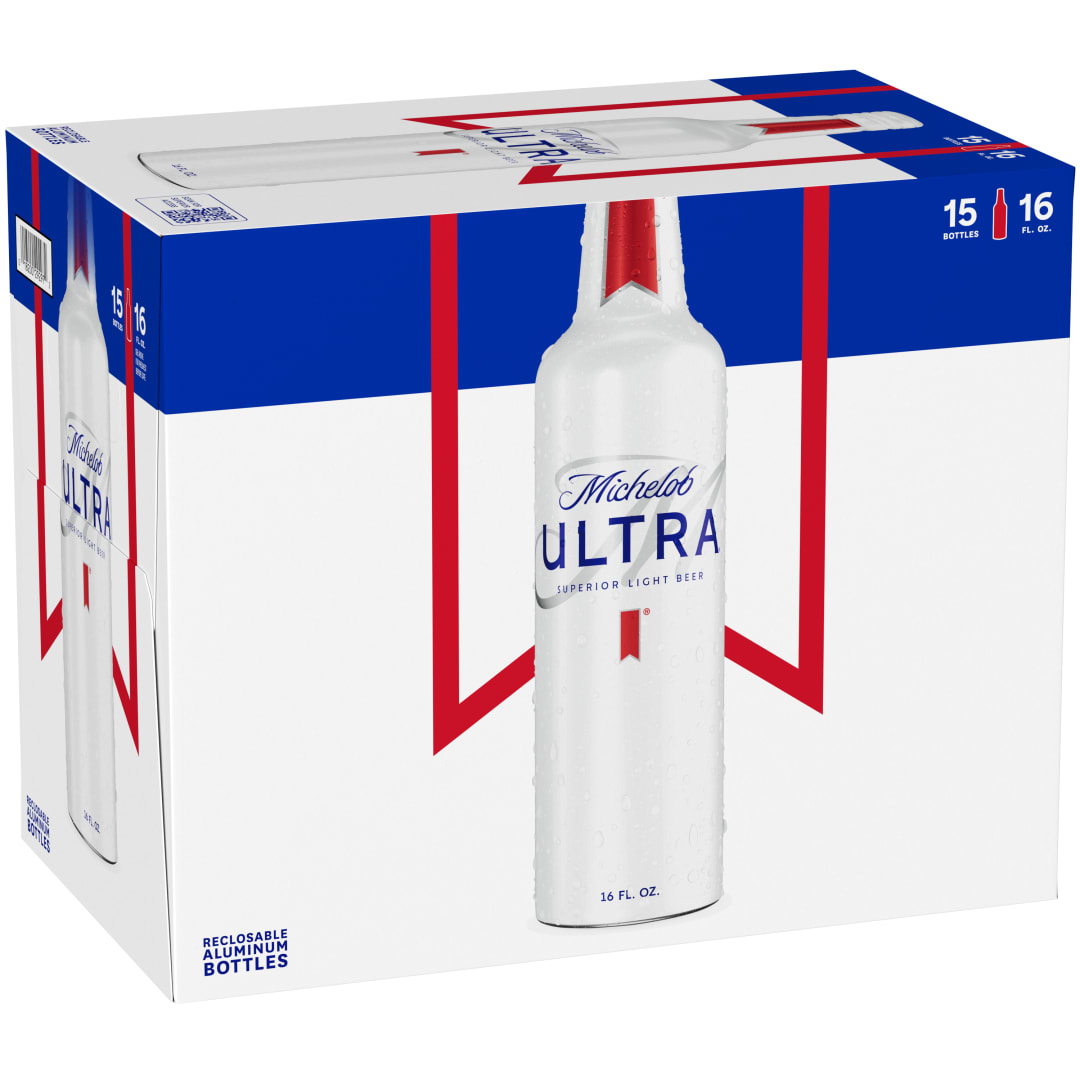 Michelob Ultra Light Beer 15 - 16 fl oz Bottles