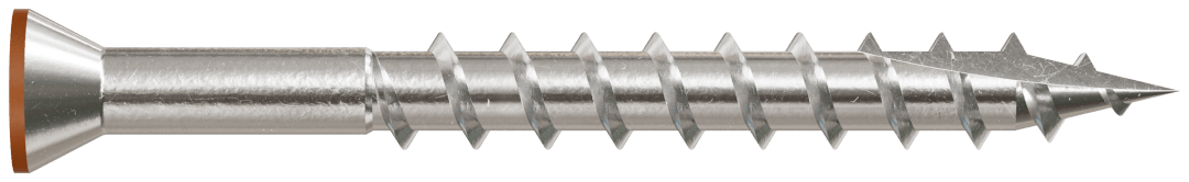 Simpson Strong-Tie T07162FT70TN01 Trim-Head Screw, 6-Lobe Drive — #7 x 1-5/8 in. T-15 Type 316, Tan 01 (70-Qty)